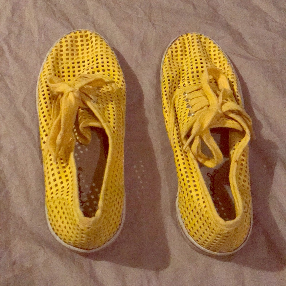 Yellow shoes